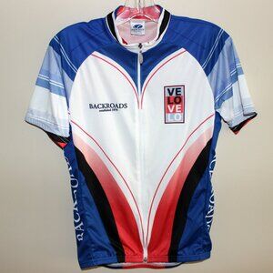 3/$88❤️as new Voler BACKROADS Love Death Valley Red White Blue cycling jersey
